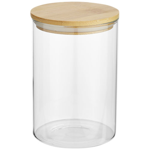 Bocal alimentaire publicitaire en verre 550 ml Boley Naturel et Translucide